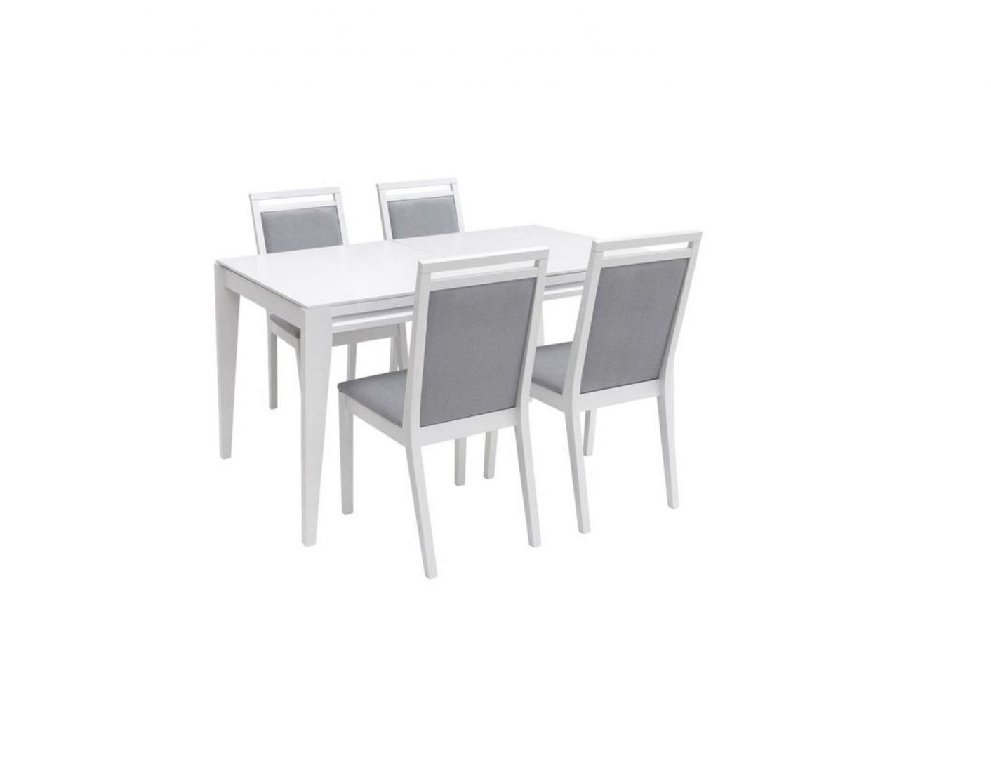 Stół i krzesła Dinaro od Black Red White