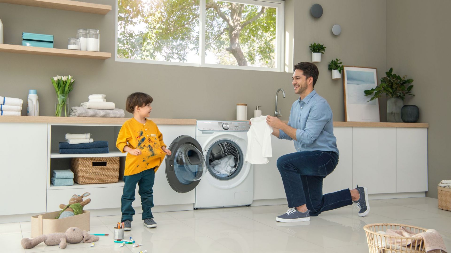 Sposób na pranie: unikalne technologie w nowoczesnych pralkach. Fot. Samsung