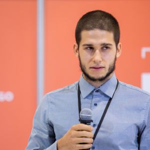 Jędrzej Fiett. Forum Dobrego Designu 2019. Fot. Piotr Waniorek