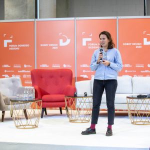 Agata Starmach. Forum Dobrego Designu 2019. Fot. Piotr Waniorek