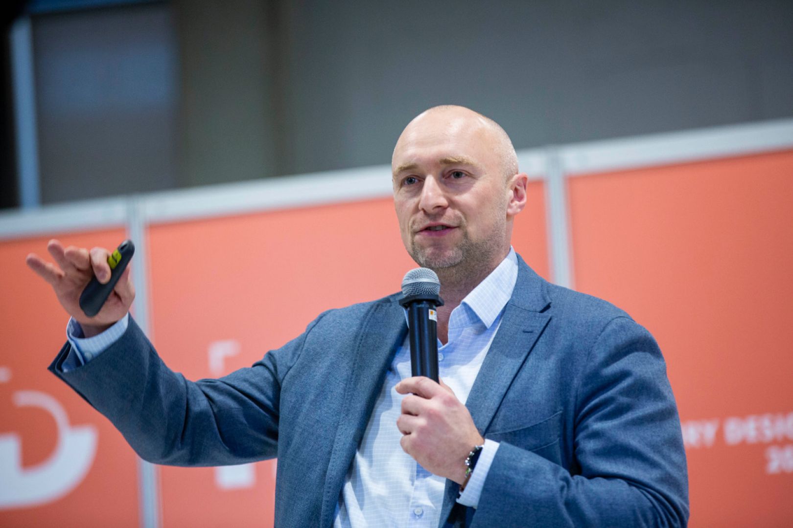 Tomasz Kwarta. Forum Dobrego Designu 2019. Fot. Piotr Waniorek