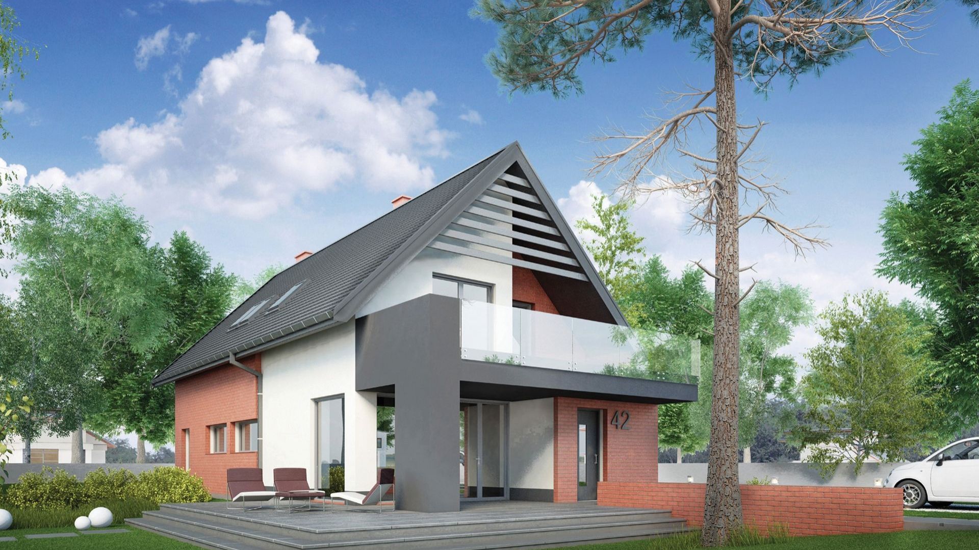 Szukasz projektu domu na wąską działkę? Zobacz ten