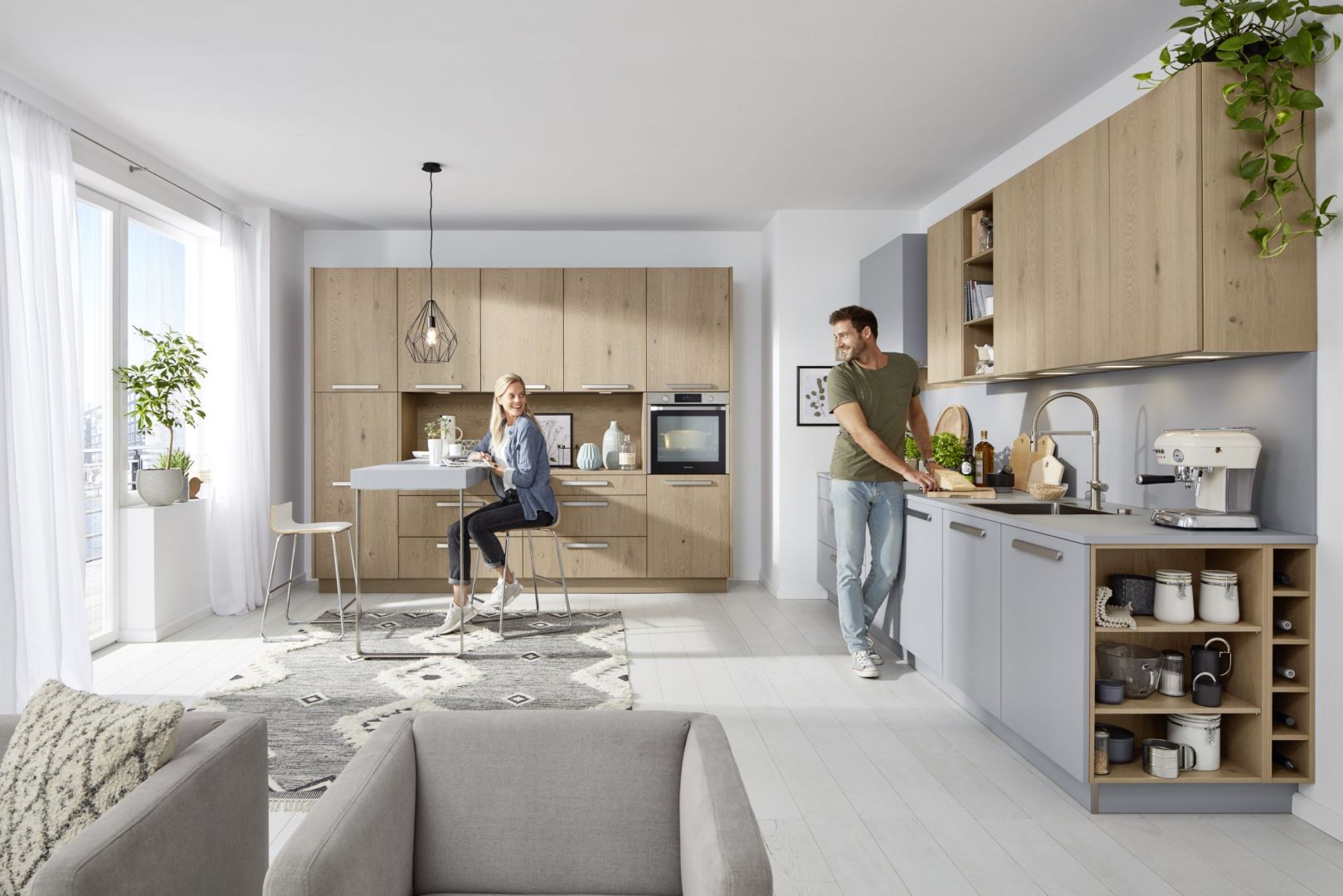 Kuchnia Tavola zaprojektowana z myślą o miłośnikach naturalnych materiałów. Fot. Nolte Küchen