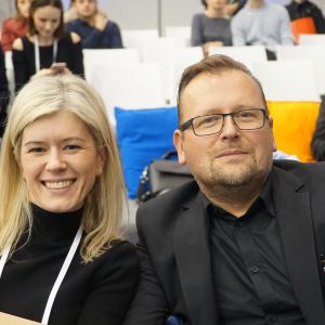 Ewa Kozioł, redaktor naczelna Dobrze mieszkaj/Świat łazienek i kuchni, Seweryn Nogalski, architekt