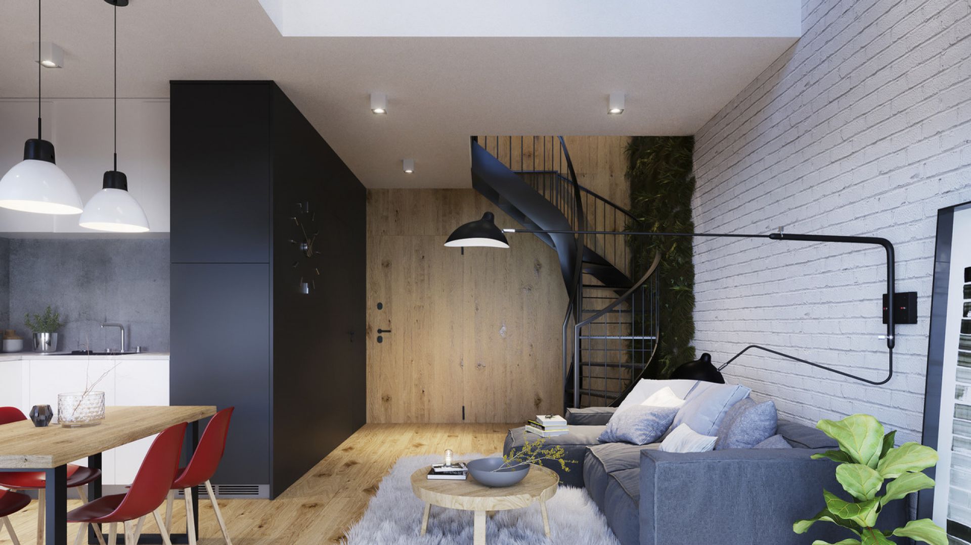 Mieszkanie z antresolą. Fot. Apartamenty Sienkiewicza 44/Easy-Resize