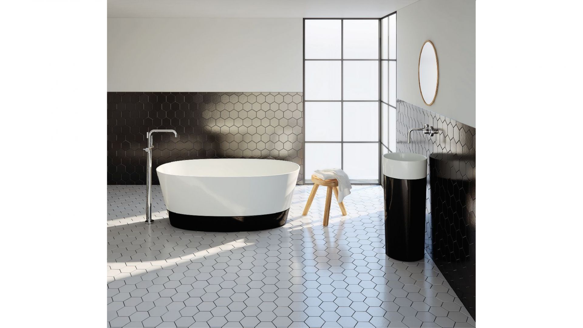 Umywalka stojąca z kolekcji DUO dostępna w ofercie Marmorin Design / fot. Marmorin Design