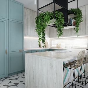 Piękne, eleganckie wnętrze, łącząca styl nowoczesny z elementami klasyki. Projekt: Marta Ogrodowczyk, Marta Piórkowska. Wizualizacje: Elżbieta Paćkowska