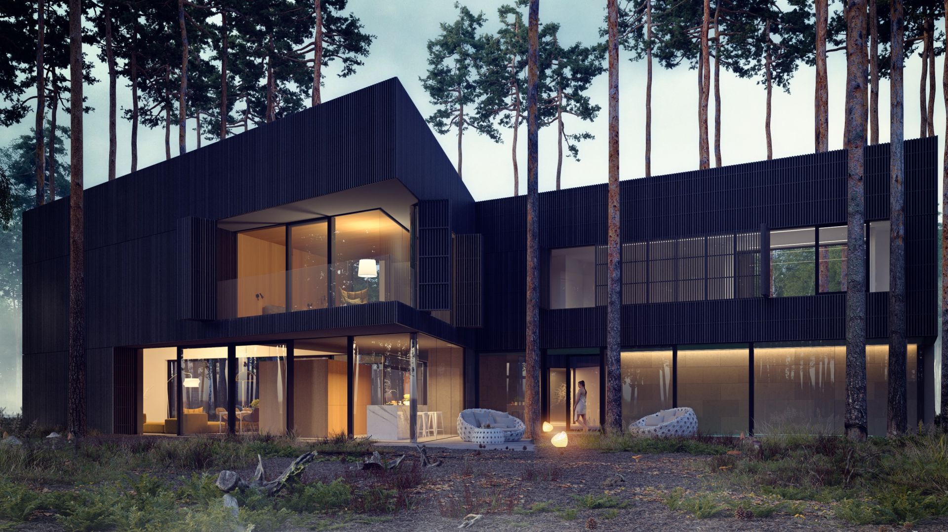 Dom w zgodzie z naturą. Zobacz niesamowity projekt. Projekt: Przemek Olczyk / Mobius Architekci