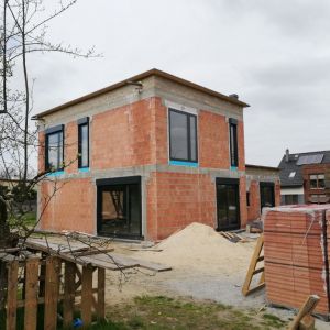 Dom w trakcie budowy. Projekt: Magdalena Gierczak, Zbigniew Gierczak