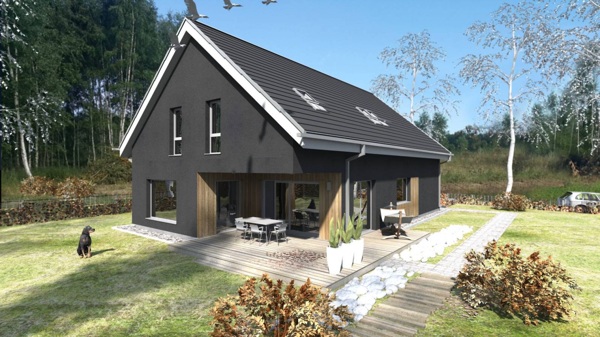 Dom Podcięty. Autorzy projektu: Tomasz Bradecki, Paweł Gembalczyk, Studio BB Architekci