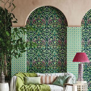 Lime Lace, Jasmine  Serin Symphony Wallpaper  Seville Collection,   marka Cole  Son