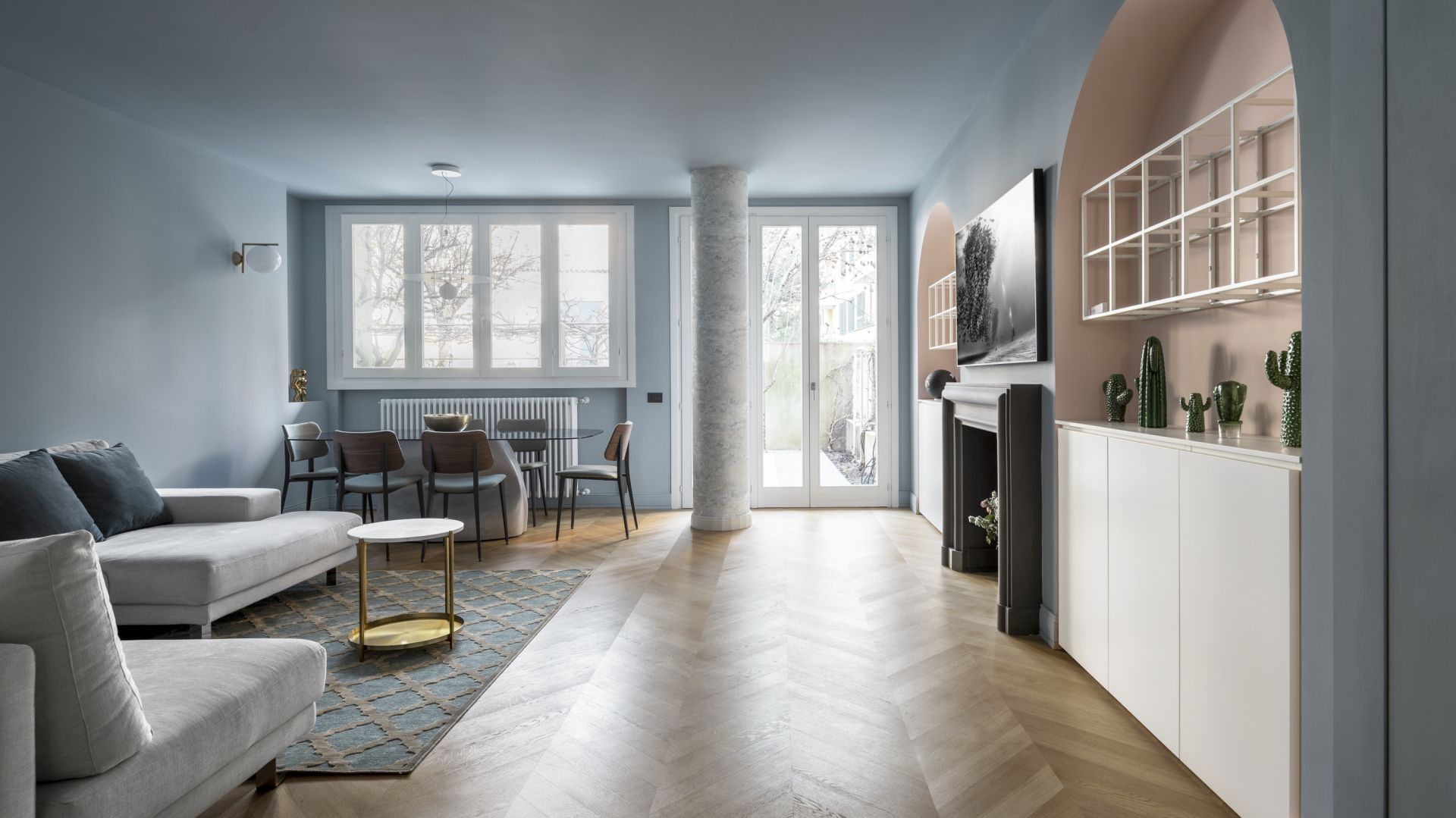Niesamowite mieszkanie w sercu Porta Romana. Tak wygląda stylowy apartament po remoncie. Fot. Aran Cucine Altaguardia Ph. Credits Luca Argenton