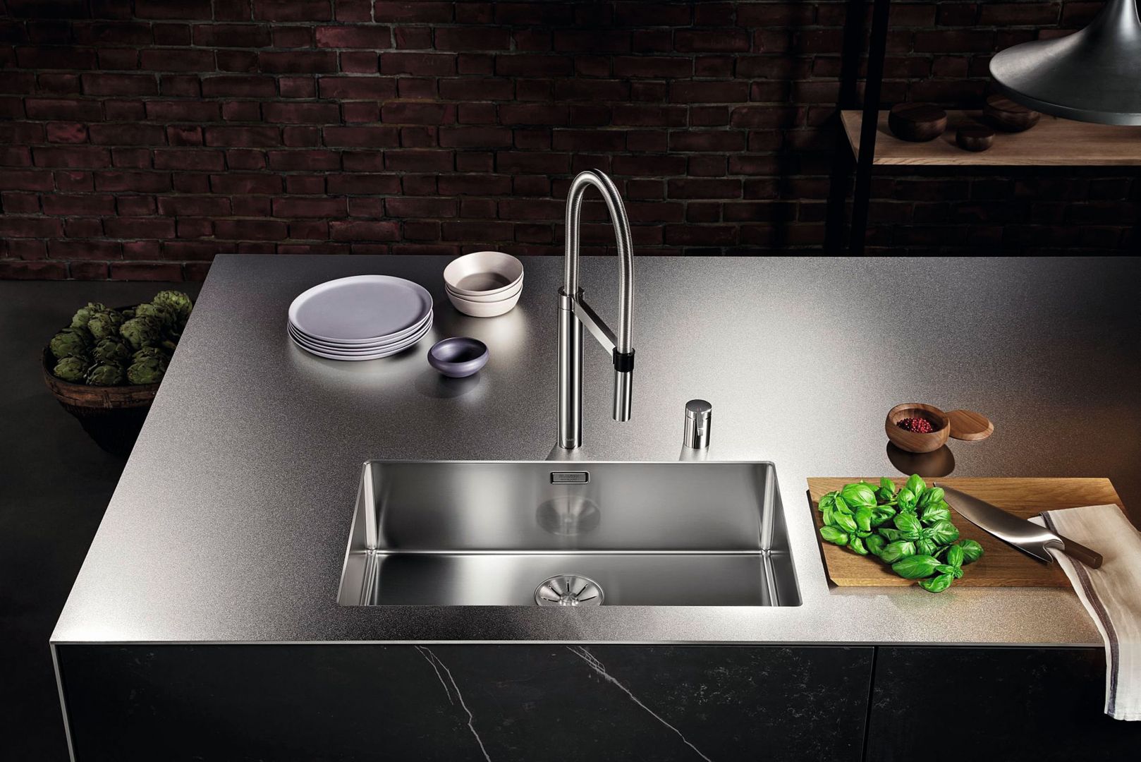 Nowoczesna strefa zmywania. Fot. Blanco Durinox Comitor