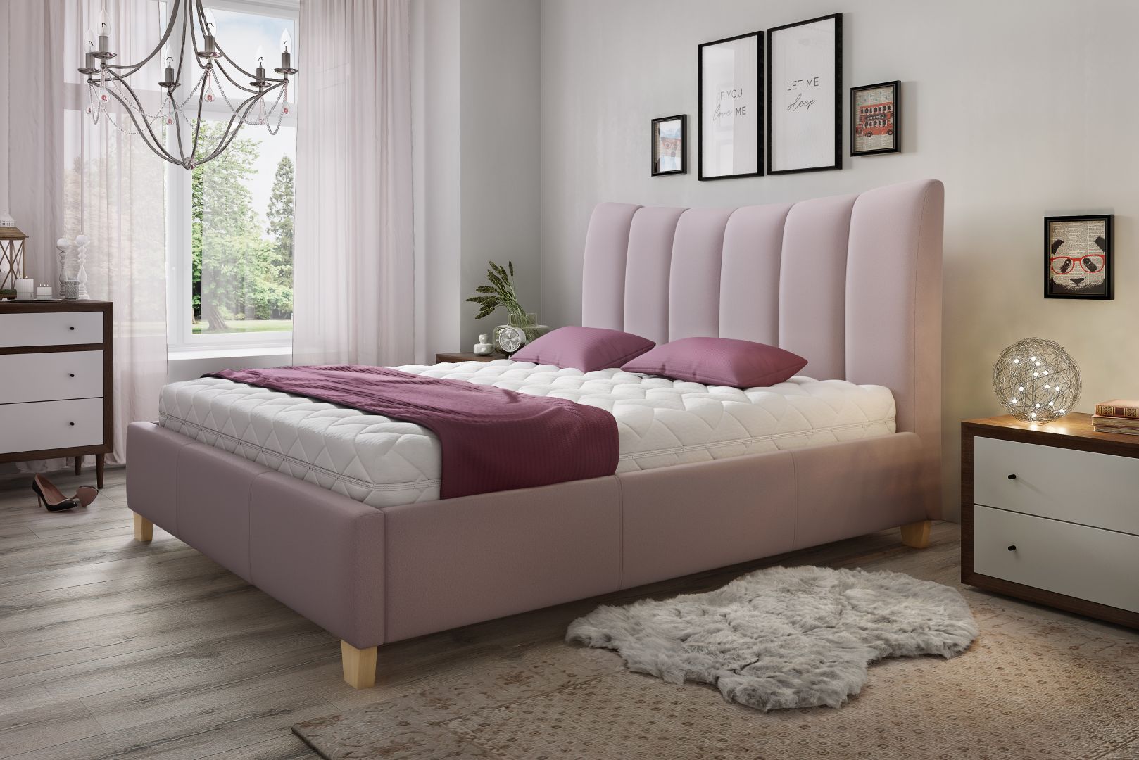 Łóżko tapicerowane Ariel marki Comforteo. Fot. Comforteo