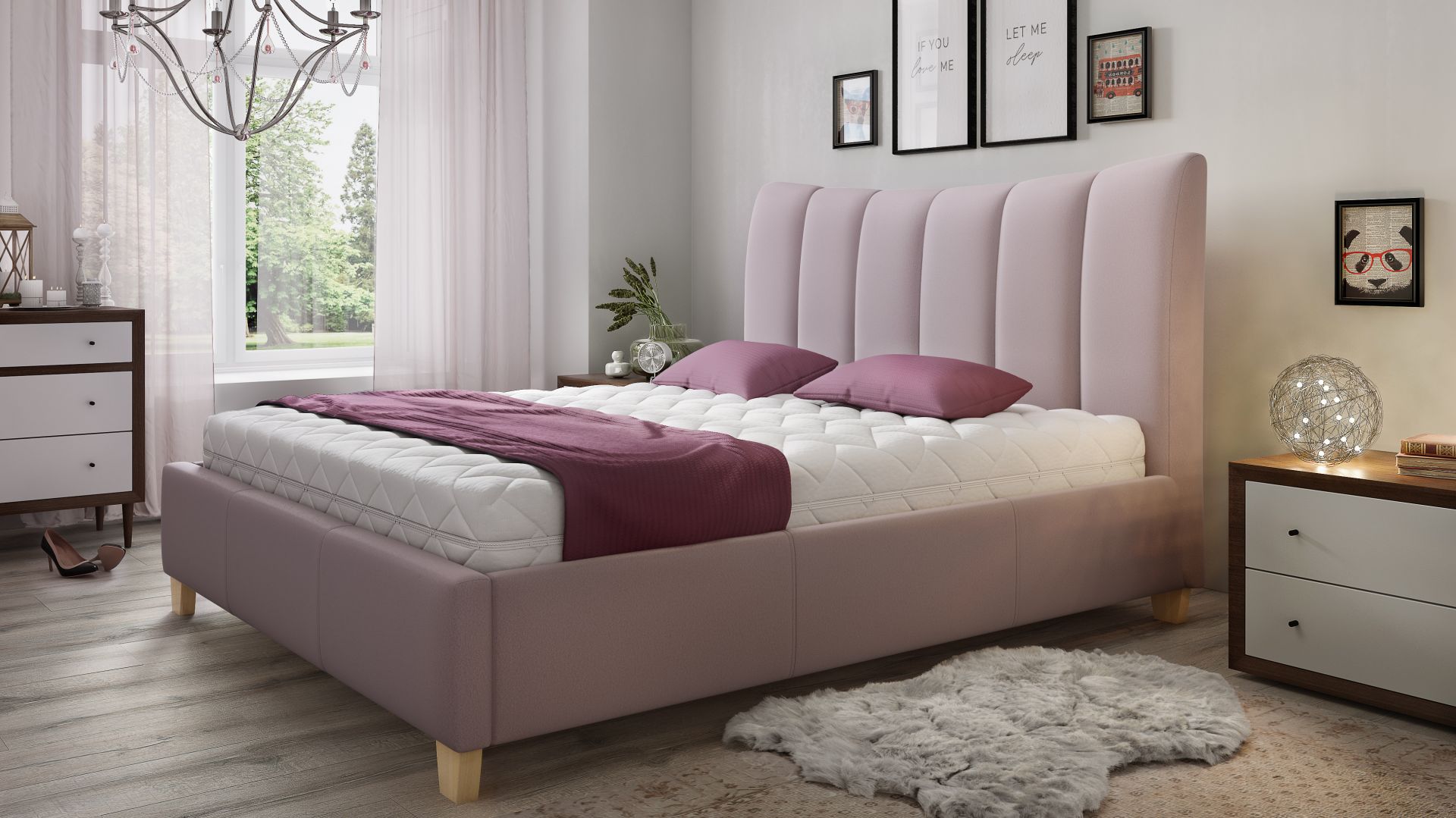 Łóżko tapicerowane Ariel marki Comforteo. Fot. Comforteo