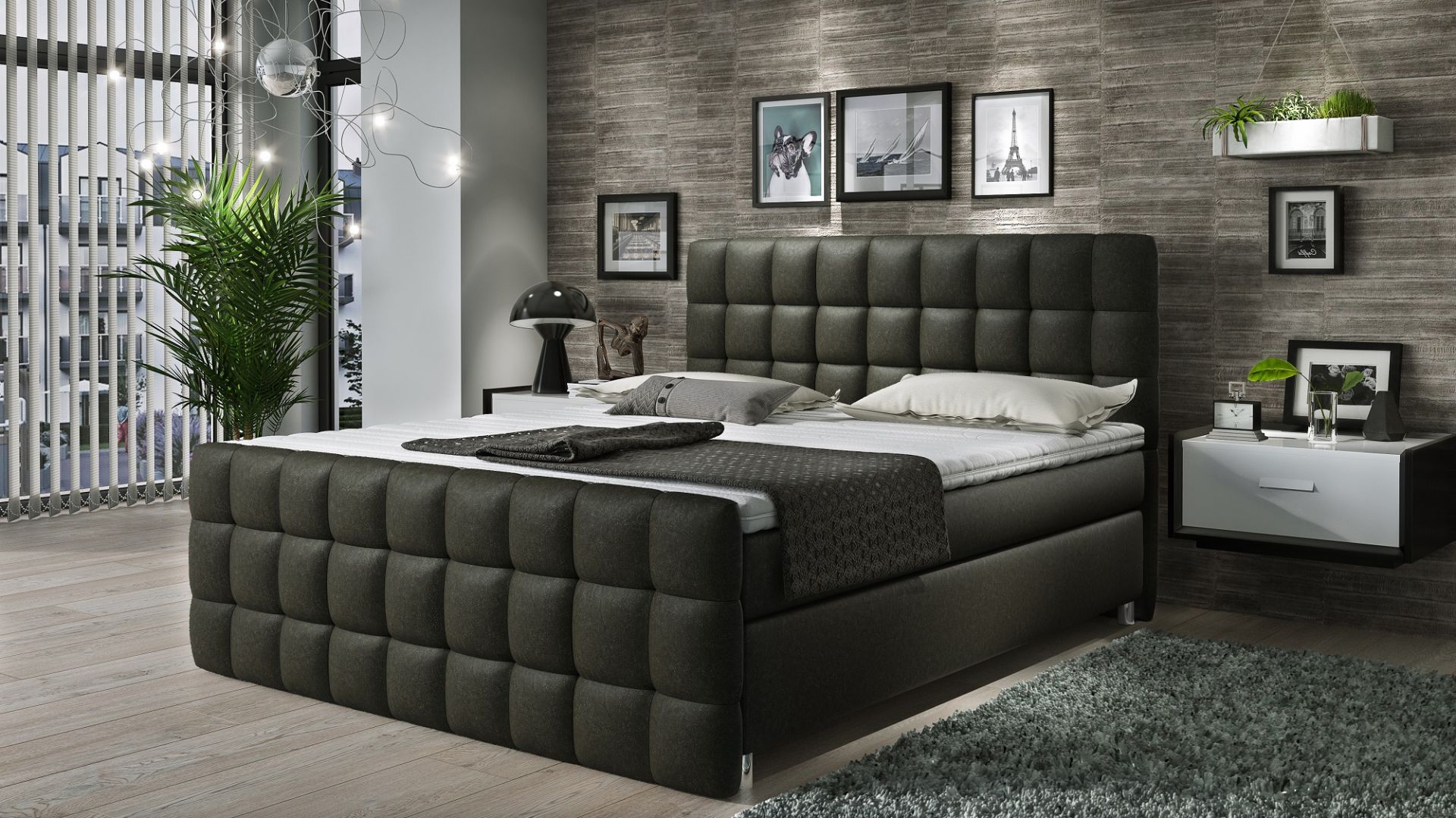 Łóżko kontynentalne Imperia marki Comforteo