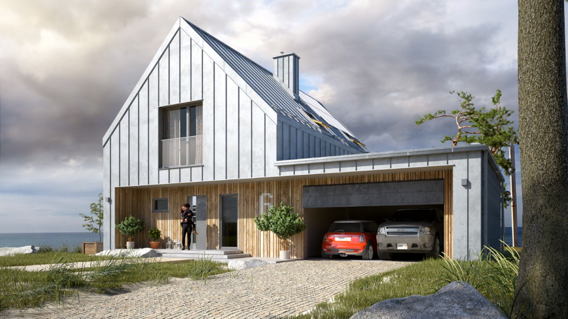 Świetny nowoczesny projekt domu z garażem. Zobacz ile