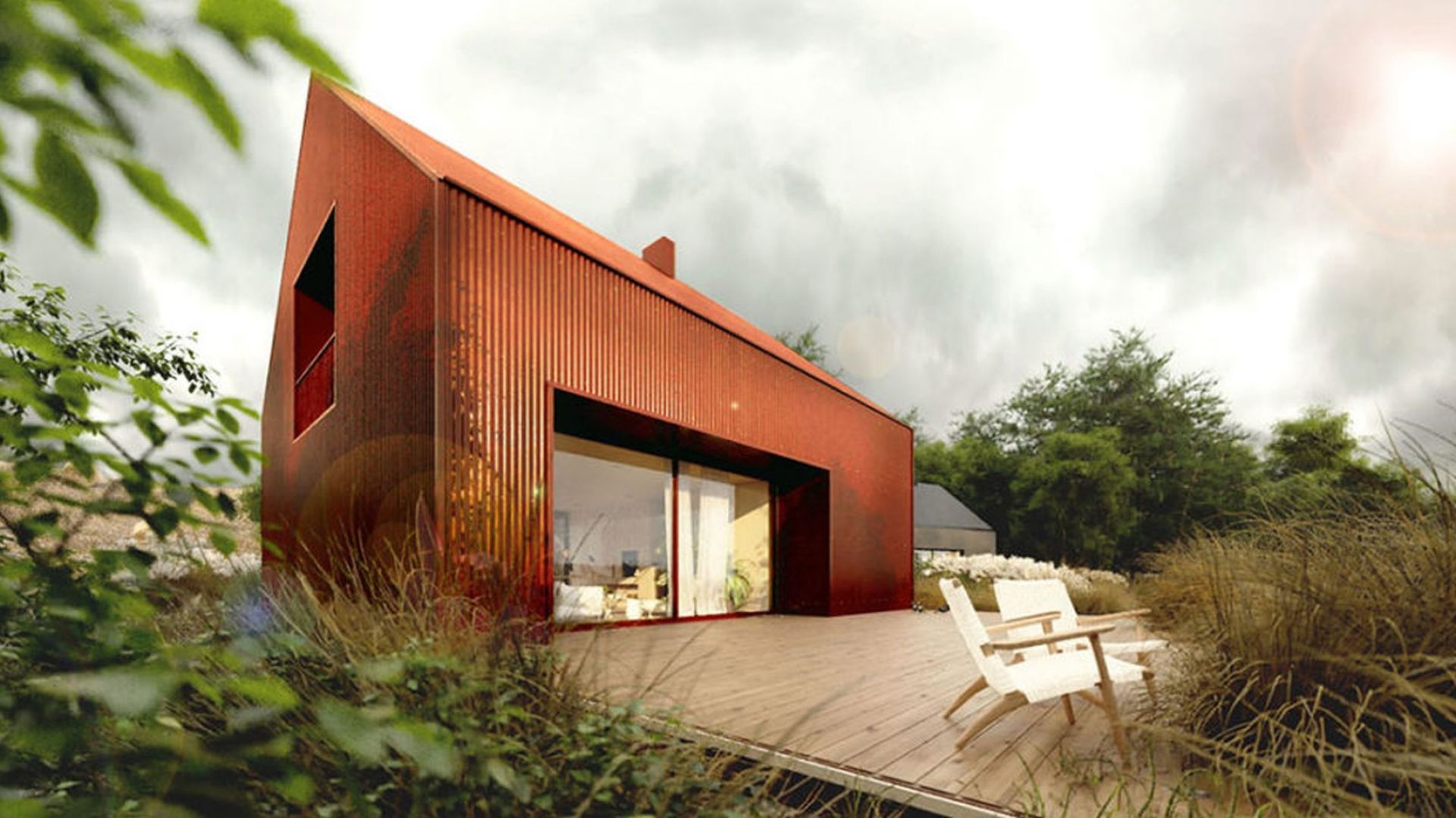 Kompaktowy budynek oferuje funkcjonalną przestrzeń do życia ze strefą dzienną w parterze oraz sypialniami na poddaszu. Projekt: Domy z Głową, Pracownia Architektury Głowacki