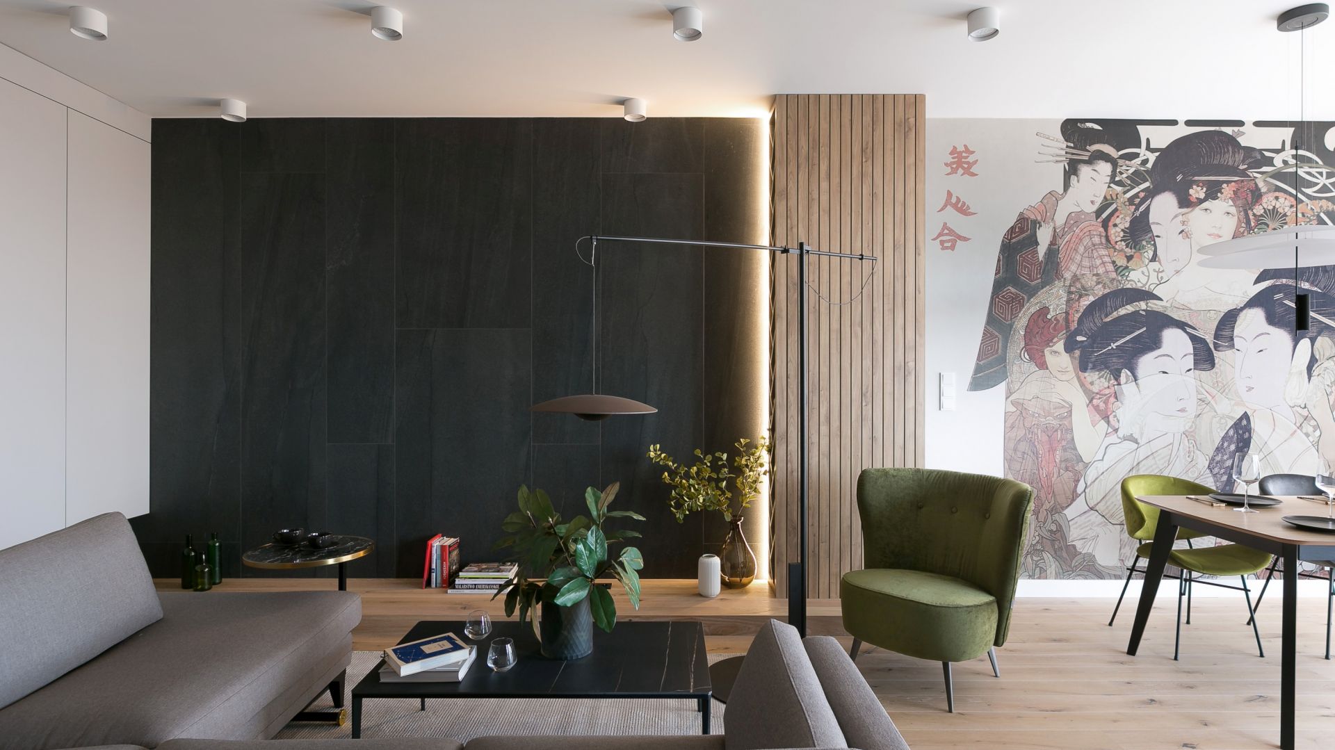 Mieszkanie inspirowane Japonią. Zobacz świetnie zaprojektowane 55 mkw w Krakowie