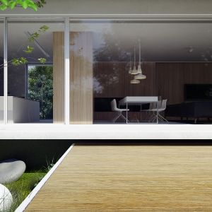 Atutem domu są duże przeszklenia. Dom Pod Lasem. Projekt: Anna Porębska, Adam Zwierzyński, MUS Architects