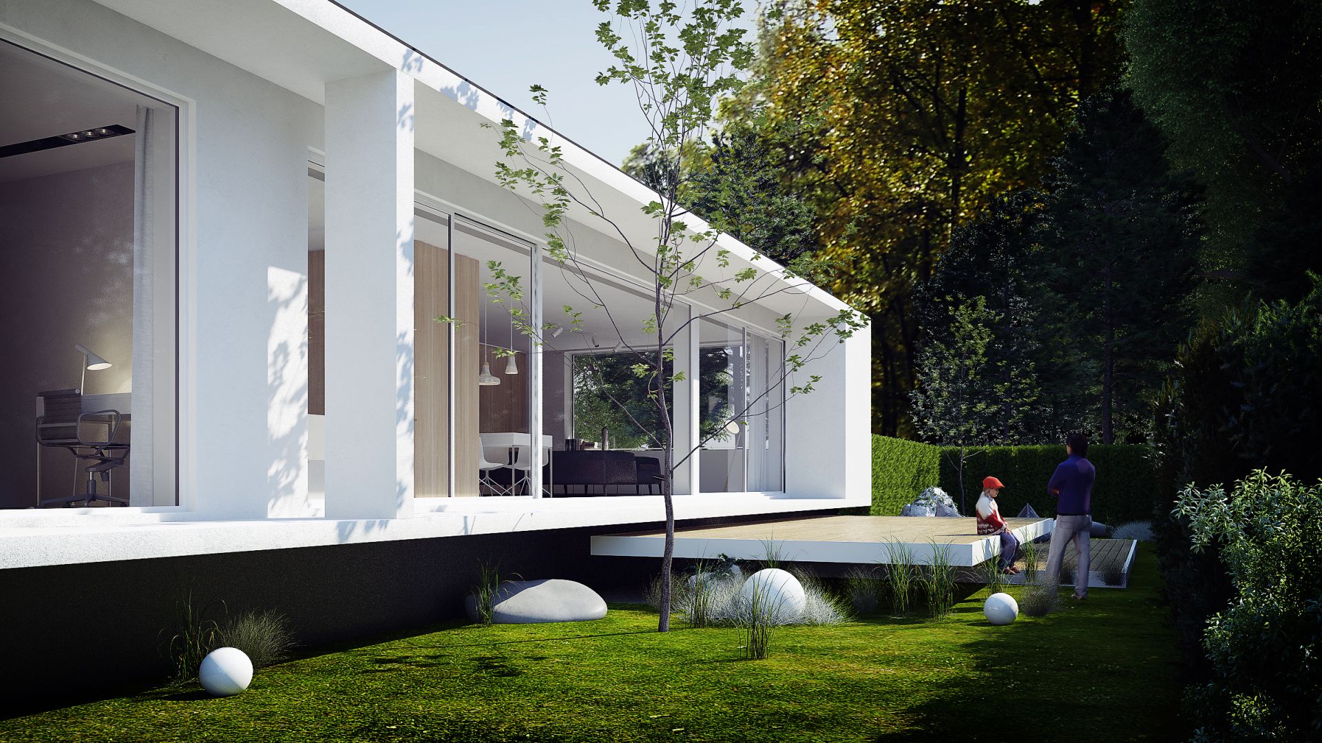 Dom Pod Lasem. Projekt: Anna Porębska, Adam Zwierzyński, MUS Architects