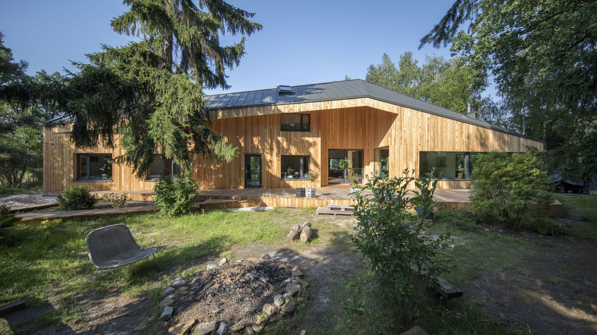 Dom CWA, powierzchnia 183 m2. Autorzy projektu: arch. Magdalena Beczak, arch. Maciej Beczak, Beczak/Beczak Architekci. Zdjęcia: Jan Karol Gołębiewski - jankarol.com