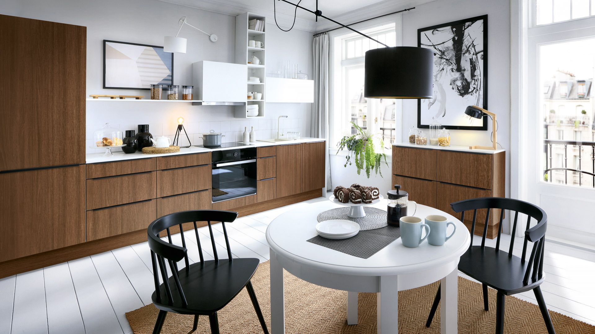 Meble do kuchni z kolekcji Senso Kitchens - Traffic - 87th Smooth Street dostępne w ofercie Black Red White. Fot. Black Red White