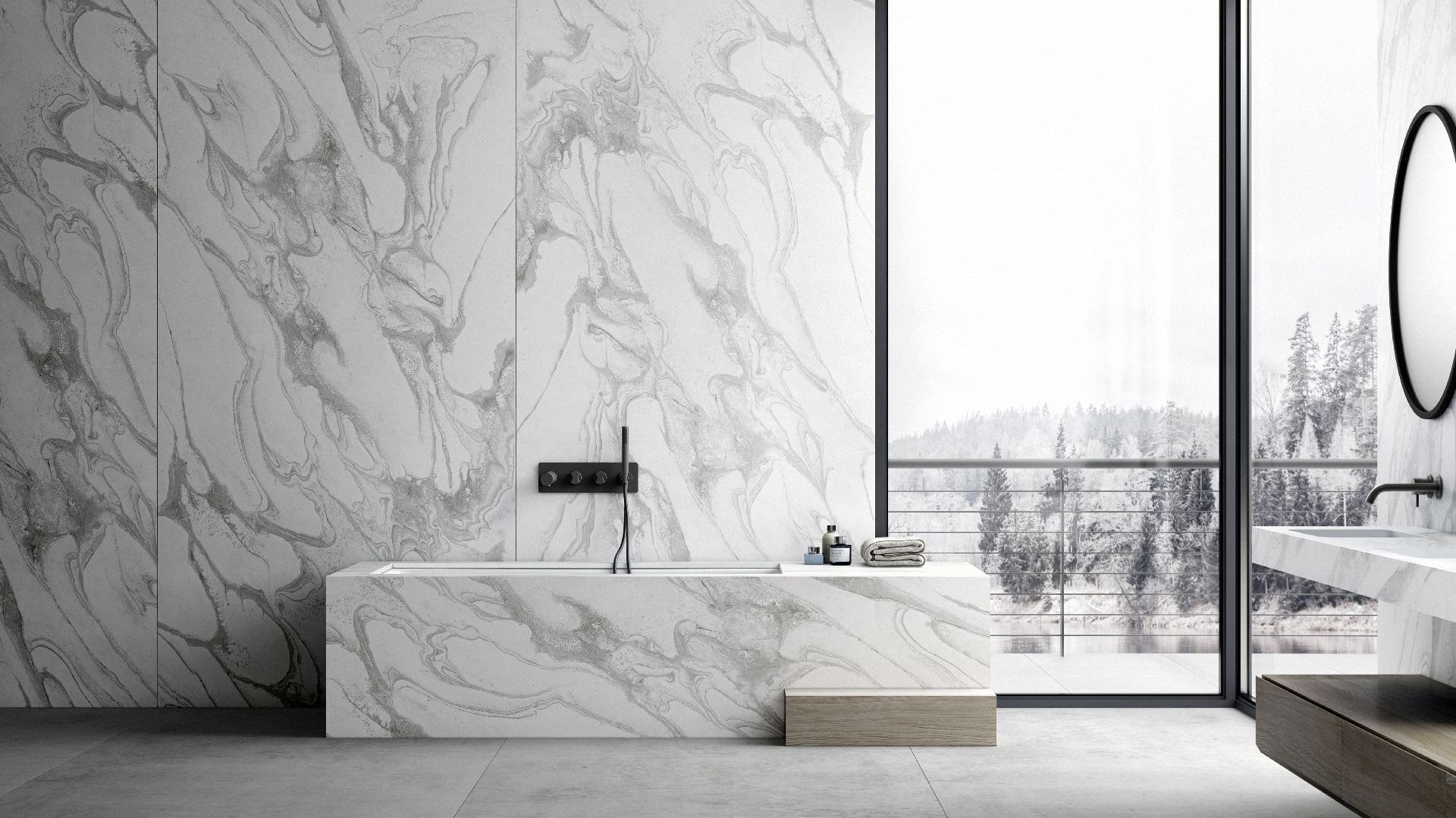 Dekton Sky, kolekcja Liquid Cosentino. Fot. mat. prasowe