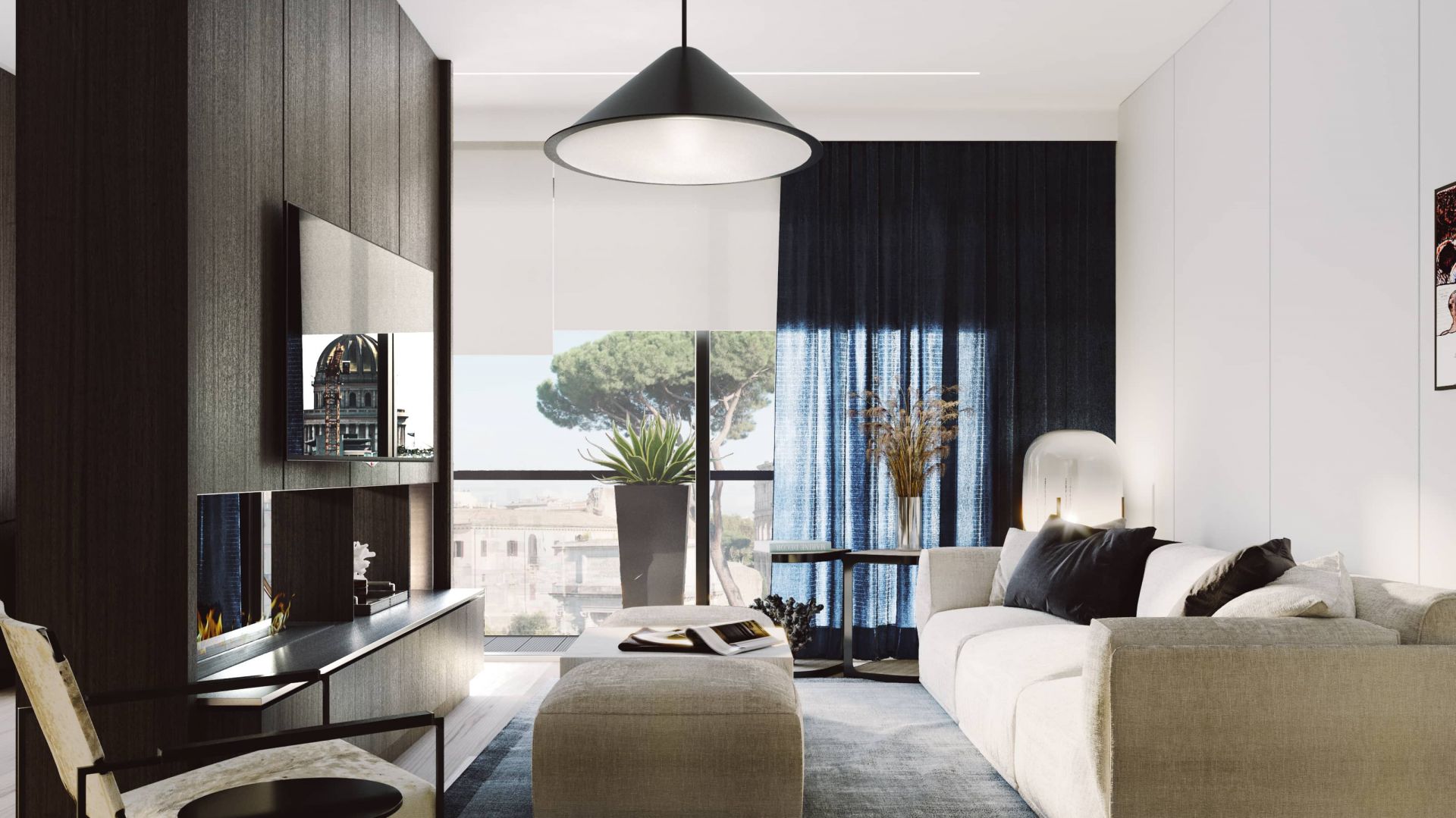 Wakacyjny apartament we włoskim klimacie. Zobacz eleganckie wnętrze w sercu Rzymu
