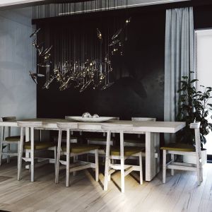 Design całego projektu opiera się na prostocie, eleganckich meblach skontrastowanych z prostym układem i formą wnętrza. Projekt i zdjęcia ZUP-a