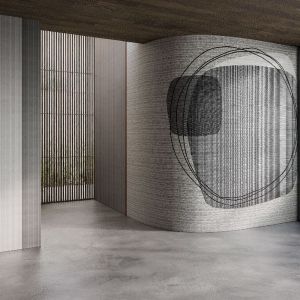 Quiet Place to subtelna, organiczna akwarelka bez wątpienia inspirowana stylistyką Mid Modern Century. W jej towarzystwie znakomicie wyglądać będą meble, ceramika i szkło w stylu vintage. 