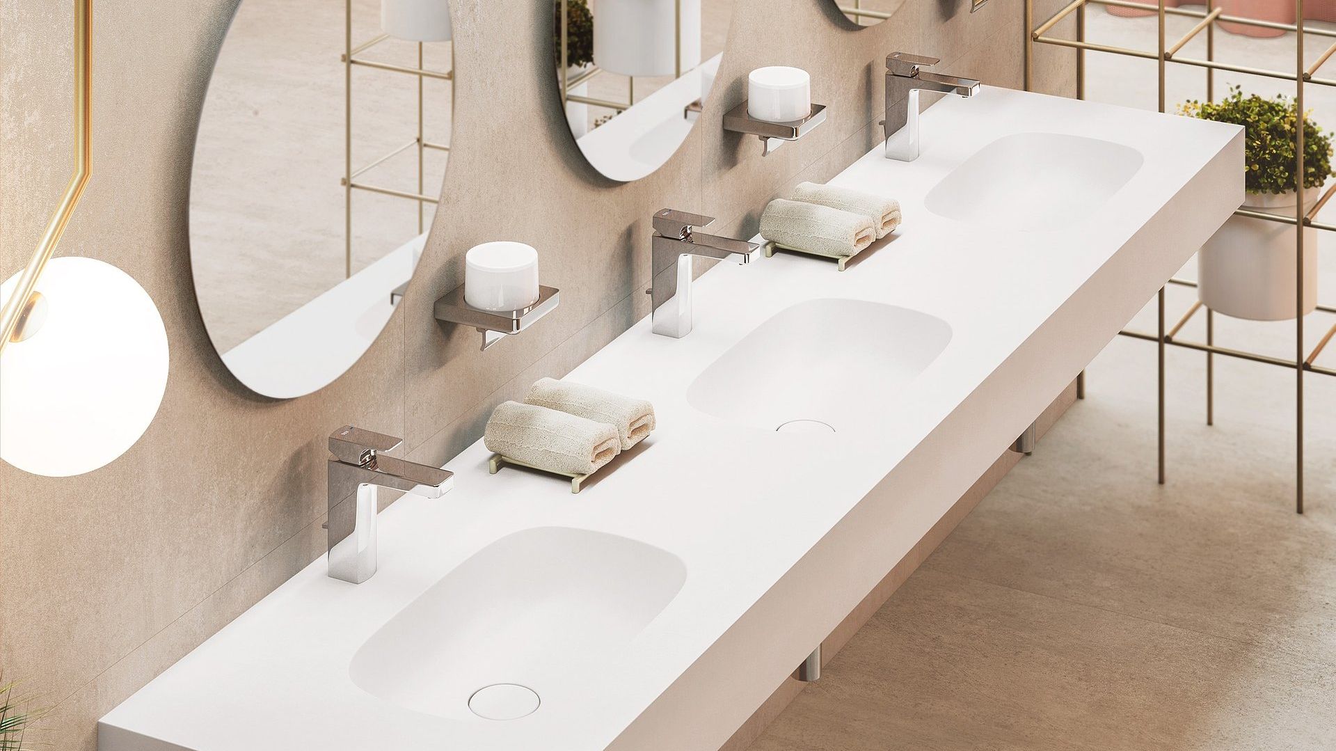 Produkty na zamówienie są szybko realizowane i są gotowe do instalacji, a łatwa obróbka Solid Surface gwarantuje możliwość samodzielnego docinania produktu w miejscu docelowego montażu. Fot. Laufen