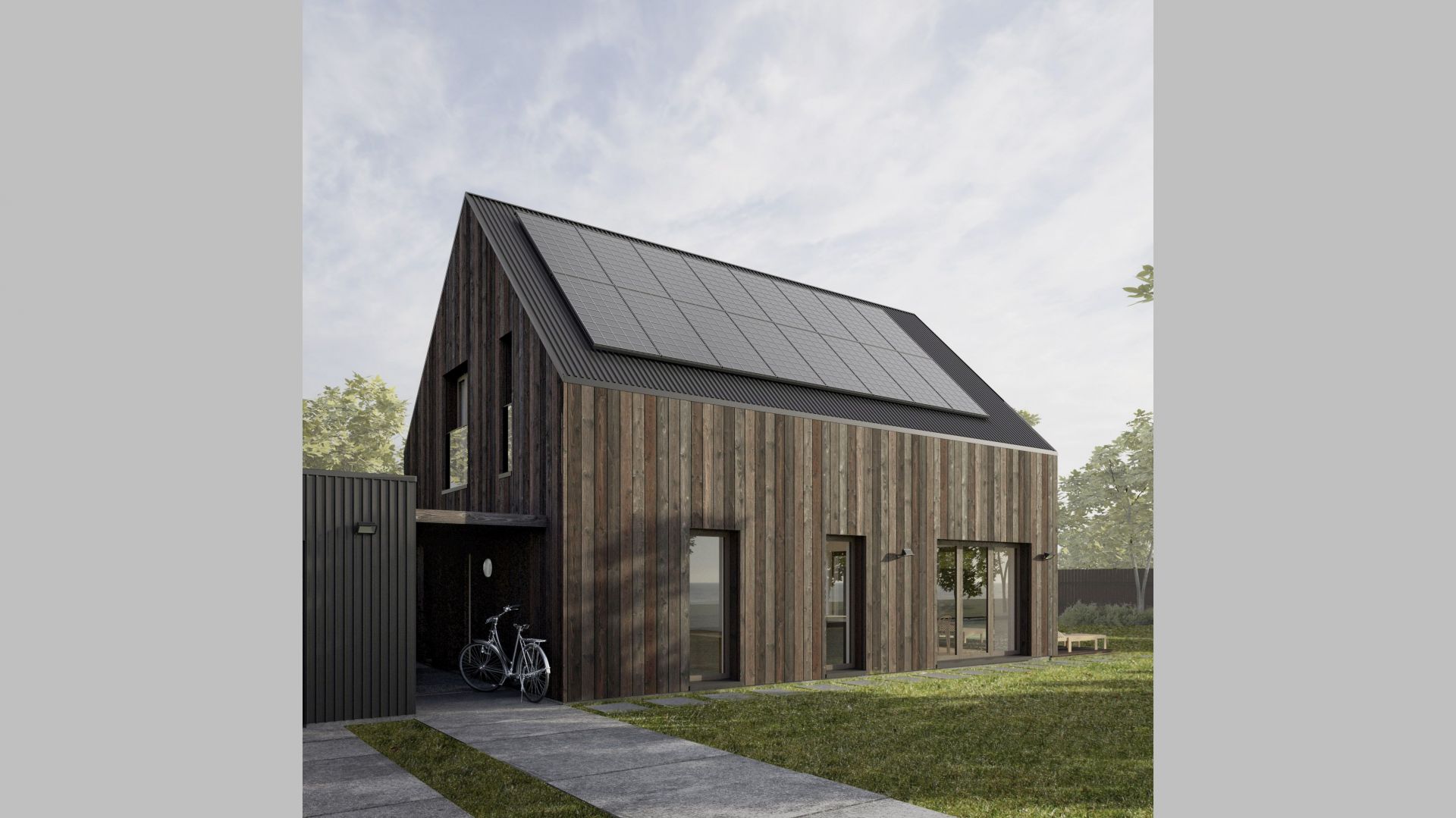 Mały dom dla rodziny. Zobacz projekt nowoczesnej stodoły