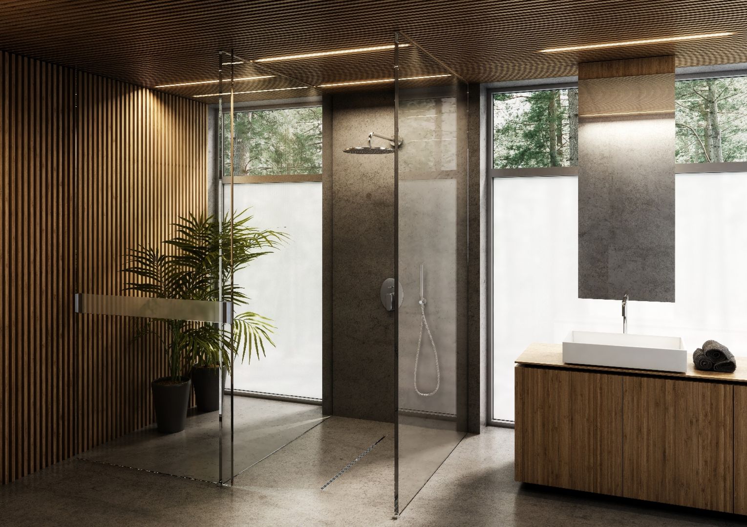Gdy nie zależy nam na posiadaniu kabiny typu walk-in, warto postawić na brodzik samonośny wykonany w technologii Stabilsound®, którego konstrukcja jest niezwykle stabilna, a montaż dziecinnie prosty! Fot. Schedpol
