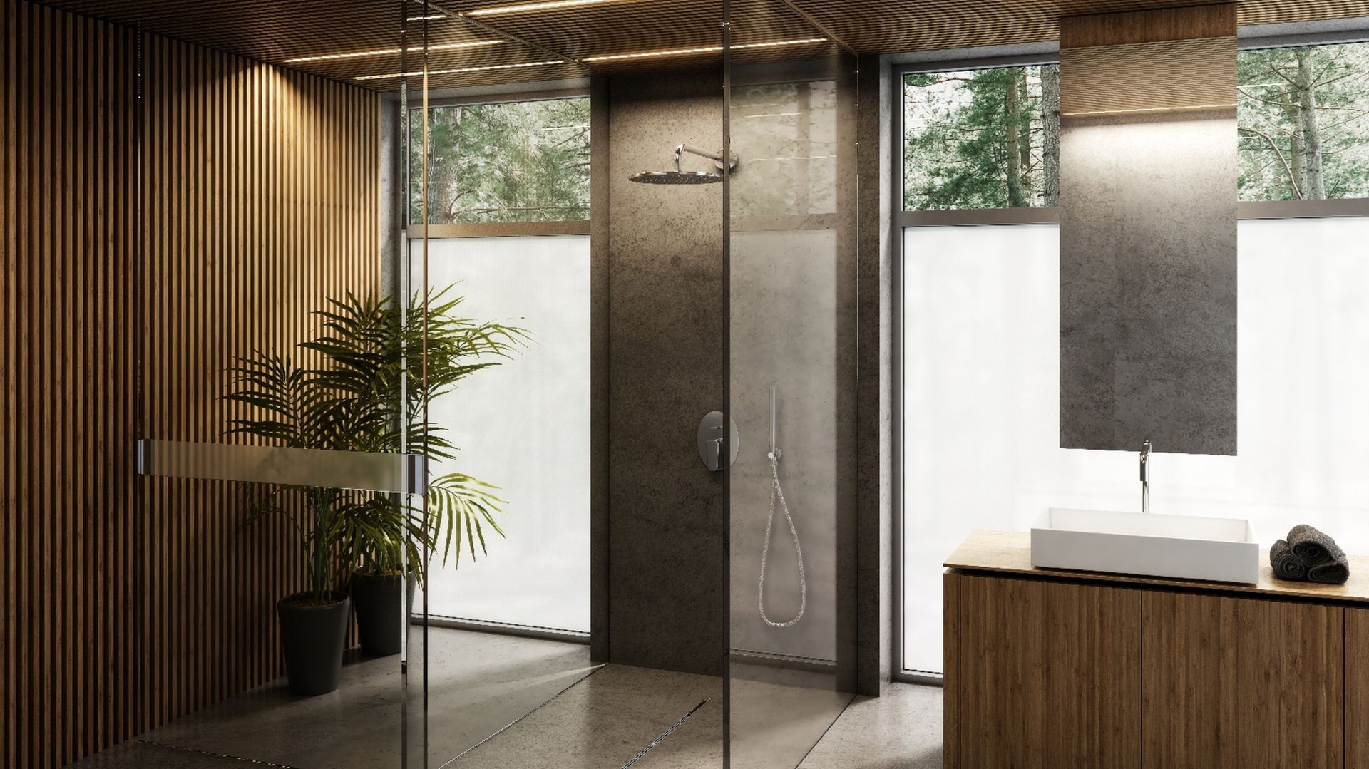 Gdy nie zależy nam na posiadaniu kabiny typu walk-in, warto postawić na brodzik samonośny wykonany w technologii Stabilsound®, którego konstrukcja jest niezwykle stabilna, a montaż dziecinnie prosty! Fot. Schedpol