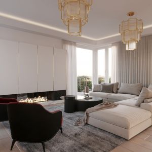 Intensywne kolory, jak czerwony czy granatowy, potrafią odmienić wnętrze i nadać mu pazur. Projekt Naboo Studio. 