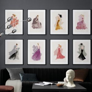 Kolekcja grafik autorstwa kultowego projektanta mody Haute Couture, Larsa Wallina. Fot. Desenio