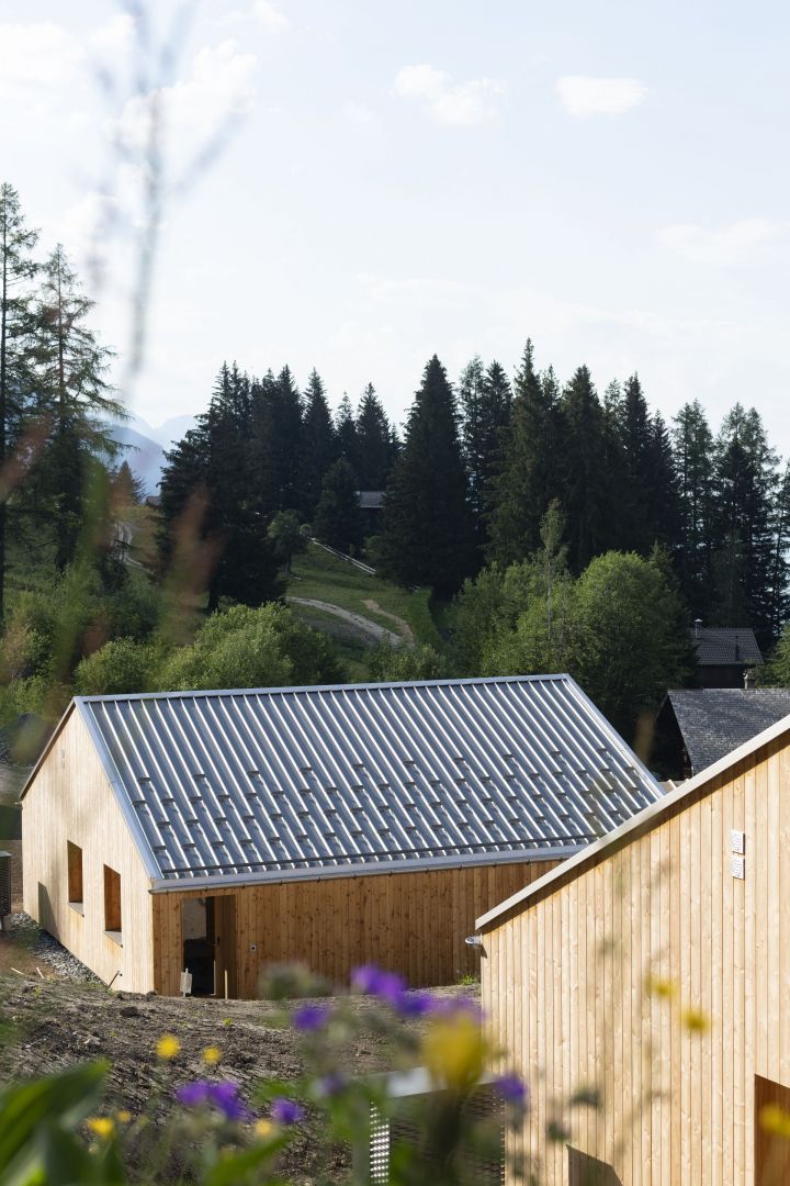 Dom w założeniu jest częścią kompleksu 21 domów dla turystów. Projekt: Whitepod Eco-Chalets. Autorzy projektu: Montalba Architects