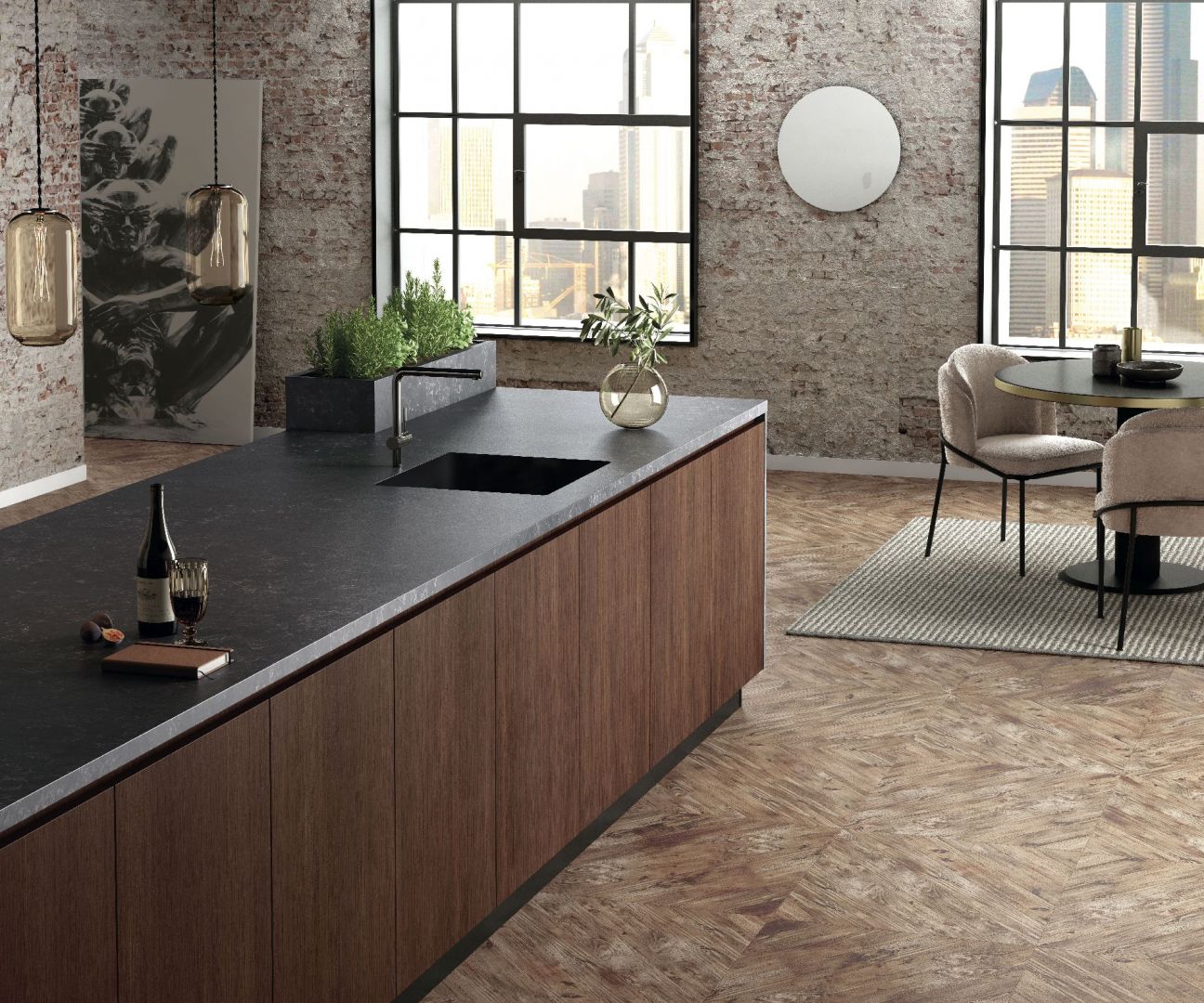 Nowa kolekcja konglomeratów kwarcowych Silestone Loft. Fot. Cosentino