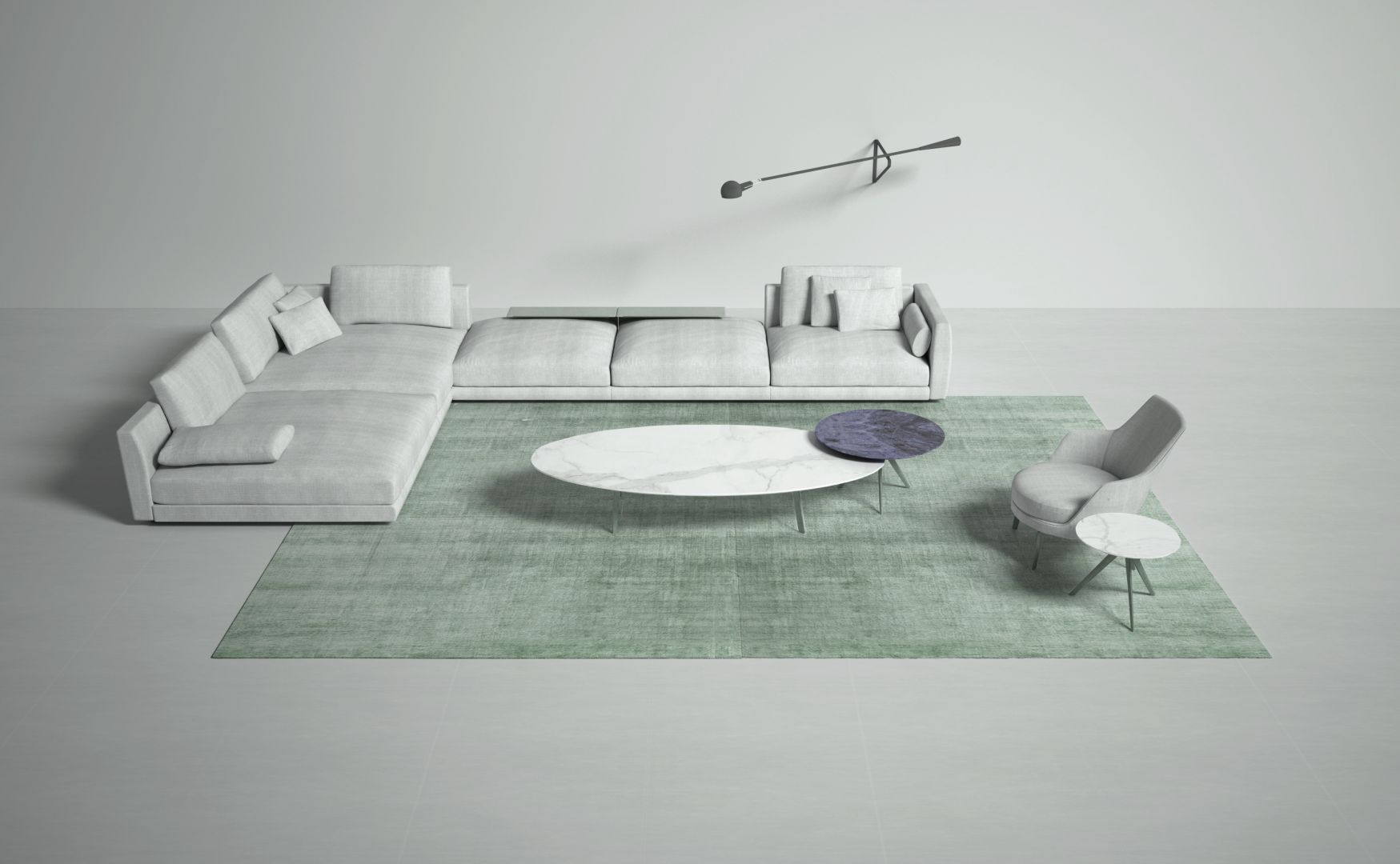 Dostępne w ośmiu różnych kolorach dywany Bamboo Shaded są wykonane w 90% z bambusa iw 10% z bawełny techniką tkania na krośnie. Fot. Carpet Edition Bamboo Shaded BS08