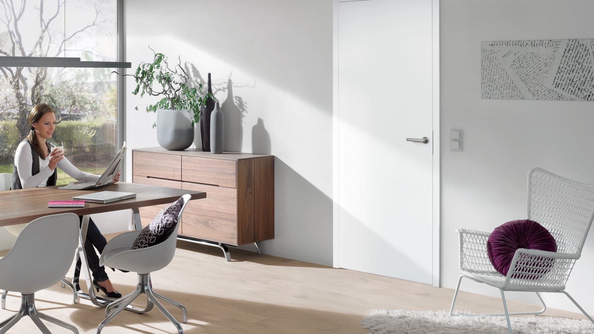 Drzwi serii BaseLine z powierzchnią Duradecor dostępne w ofercie firmy Hörmann. Fot. Hörmann