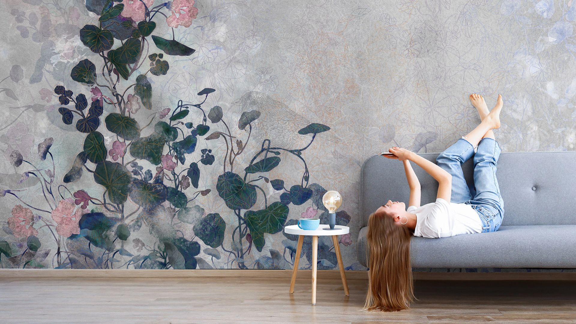 Tapeta z kolekcji Secret Garden dostępna w ofercie firmy Walltime. Cena: 160 zł/m2. Fot. Walltime