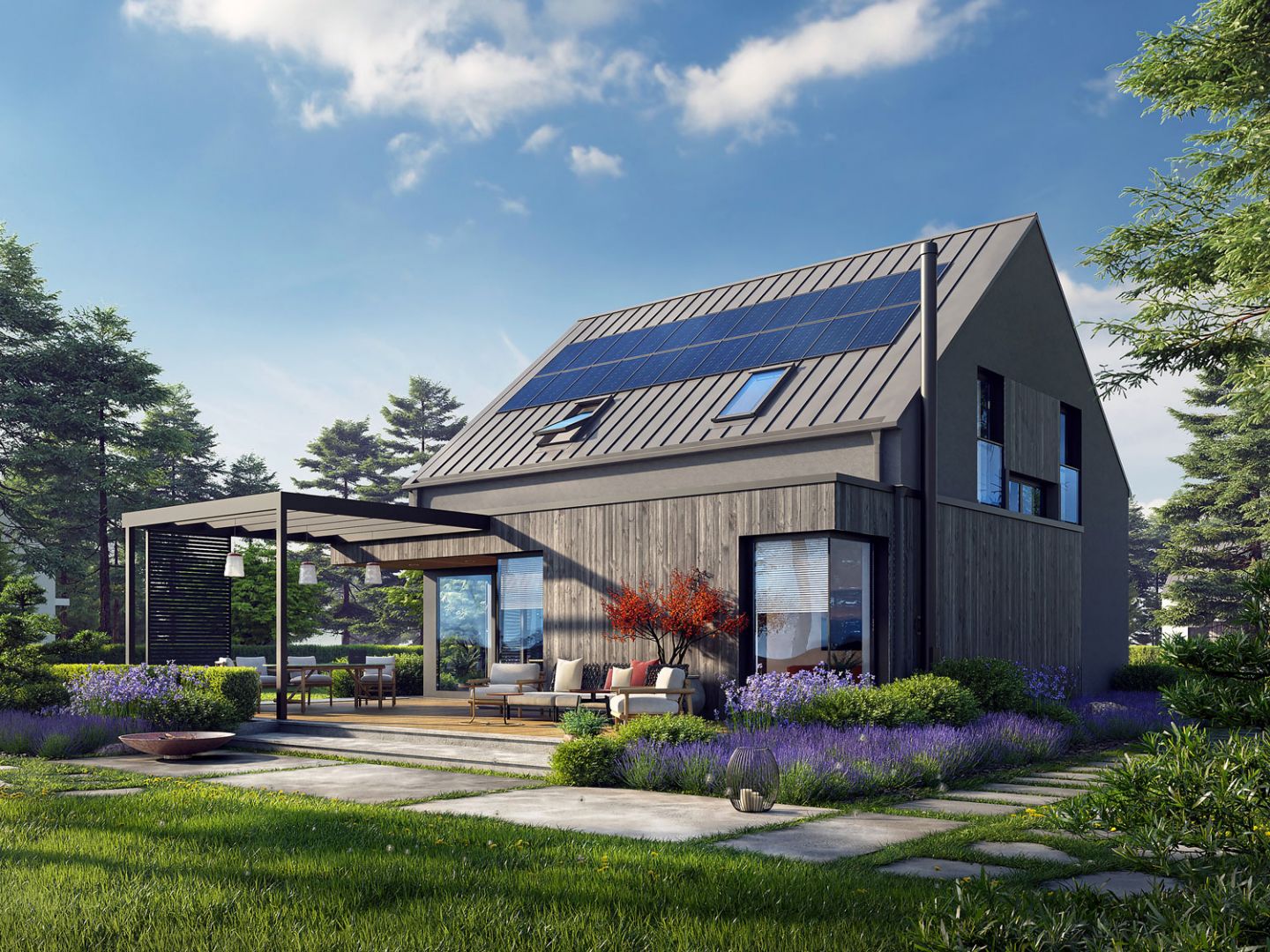 Projekt Mini 13 to przykład domu, który świetnie wpisuje się w aktualny kierunek energooszczędnego budownictwa. Projekt: pracownia Archipelag