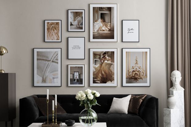 Pomysł na ściany w salonie: kolekcja fotografii artystycznych. Zobacz jaka piękna!