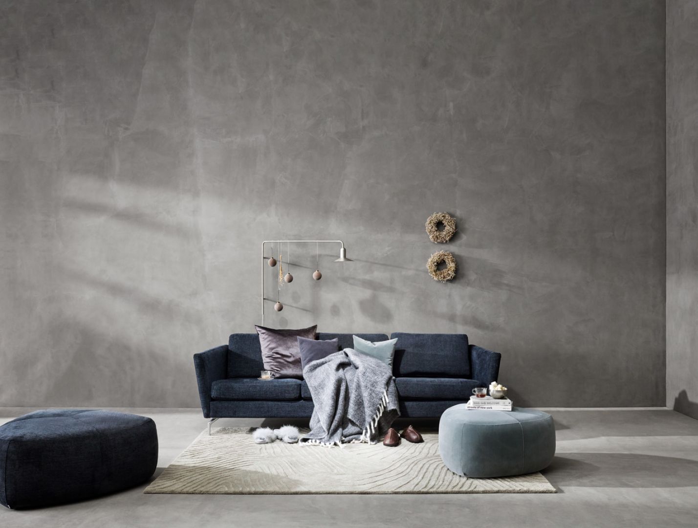 Świąteczna dekoracja domu w minimalistycznym skandynawskim stylu. Fot. Bo Concept