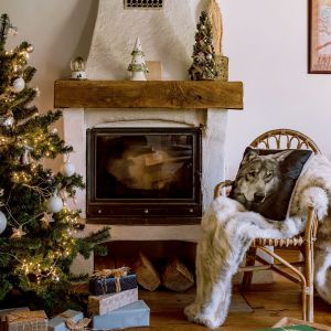 Pomysł na aranżację stołu i świąteczną dekorację wnętrza w stylu leśnym. Fot. mat. prasowe Home&You