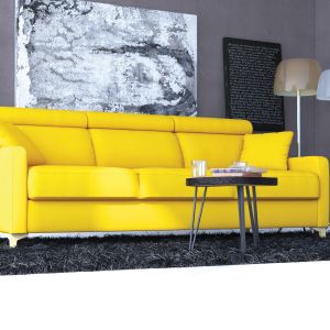 Sofa Smart w żółtym kolorze. Fot. PM Nidzica
