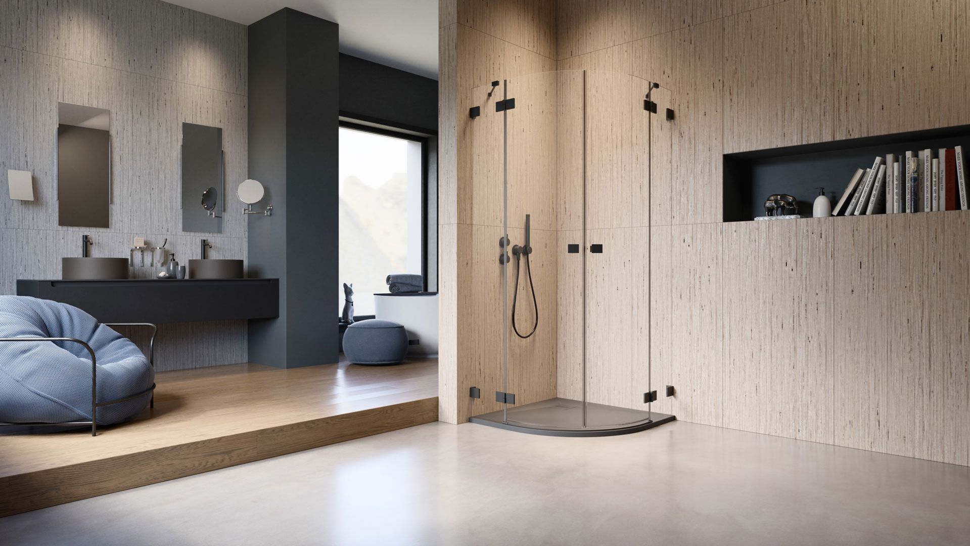 Kabina Essenza pro black marki Radaway