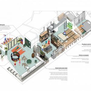 Projekt dep.artment - mieszkanie najbliższej przyszłości, pełne ekologicznych i prozdrowotnych rozwiązań. Realizacja przestrzeni 2021-2022 w Oslo. Autor: NAS-DRA Conscious Design
