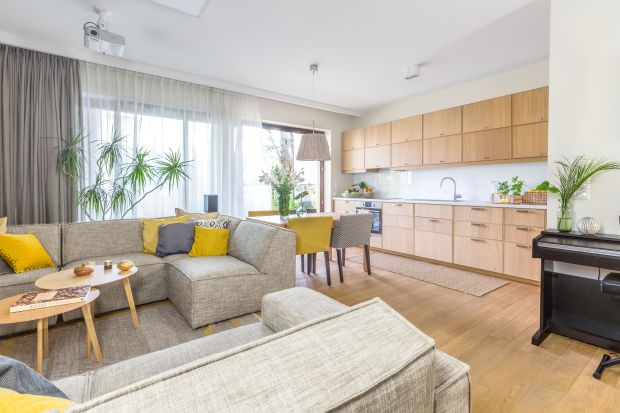 Salon z kuchnią i jadalnią. 12 pomysłów na urządzenie. Świetne zdjęcia!